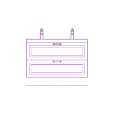 Fixtures Bathroom Vanity Ikea Godmorgon Odensvik Double Vanity 2 Drawers Bevel Vinyl Svg File, Free Vectors File